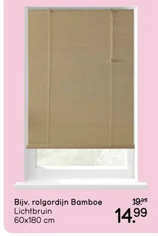 Aanbieding: rolgordijn Bamboe