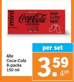 Aanbieding: Coca-Cola 8-packs
