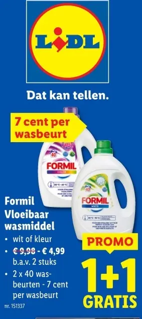 Aanbieding: Formil Vloeibaar wasmiddel