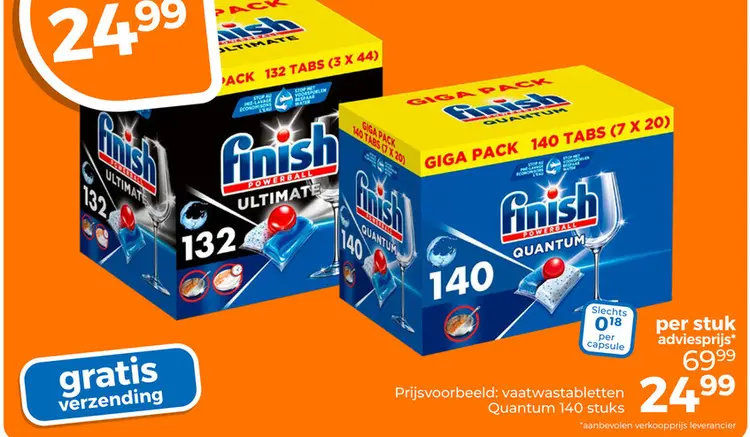 Aanbieding: vaatwastabletten Quantum