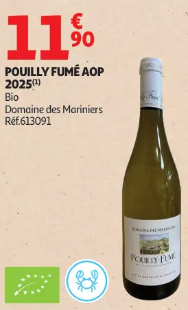 Offre: Domaine des Mariniers Pouilly Fumé AOP 2025