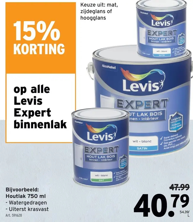 Promotie: Levis Expert binnenlak