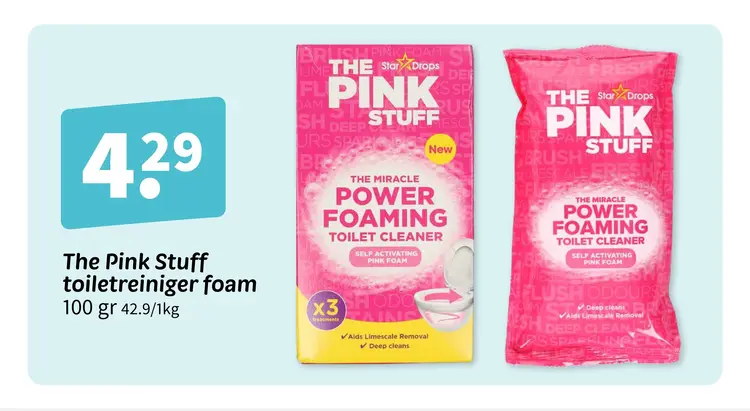 Promotie: The Pink Stuff toiletreiniger foam