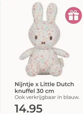 Aanbieding: Nijntje x Little Dutch knuffel