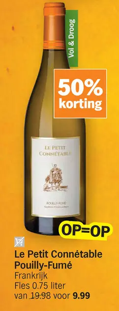 Promotie: Le Petit Connétable Pouilly-Fumé