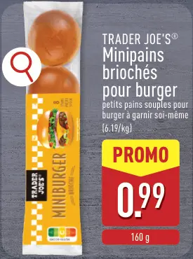 Offre: Minipains briochés pour burger