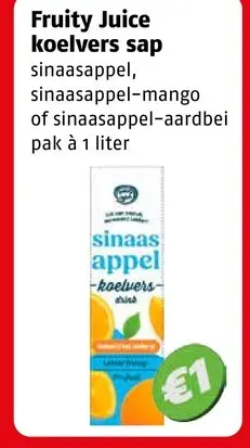 Aanbieding: Fruity Juice koelvers sap