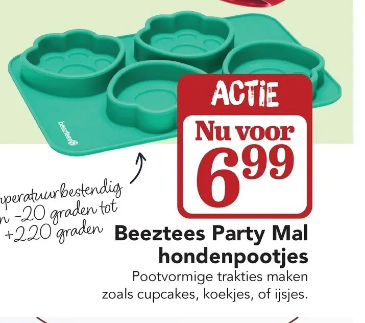 Aanbieding: Beeztees Party Mal hondenpootjes