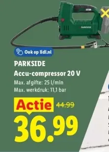 Aanbieding: Accu-compressor 20 V