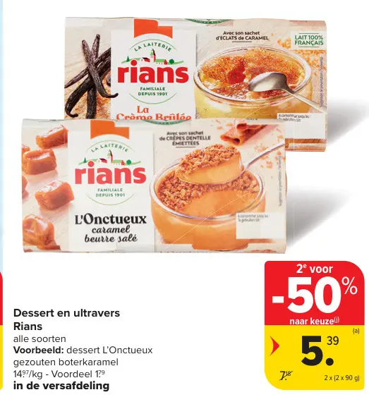 Promotie: Dessert en ultravers