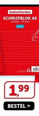Aanbieding: Schrijfblok a5