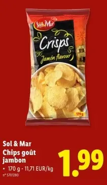 Offre: Chips goût jambon