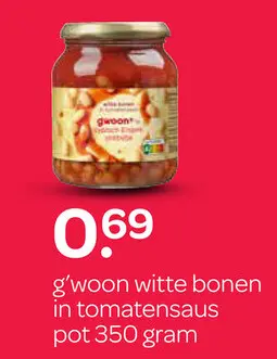 Aanbieding: g'woon witte bonen in tomatensaus