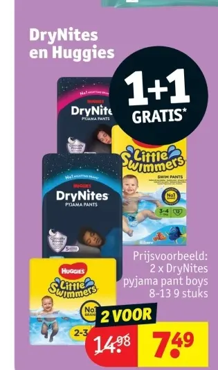 Promotie: DryNites en Huggies
