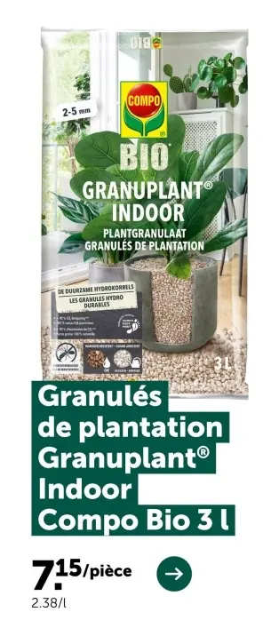 Offre: Granulés de plantation Granuplant® Indoor
