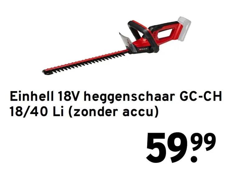 Aanbieding: heggenschaar GC-CH 18/40 Li