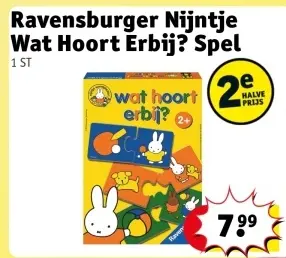 Aanbieding: Nijntje Wat Hoort Erbij? Spel