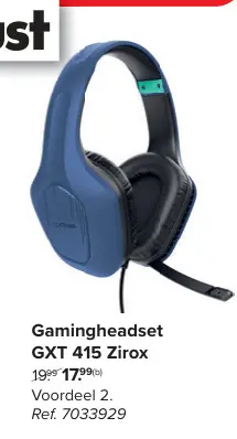 Promotie: Gamingheadset GXT 415 Zirox