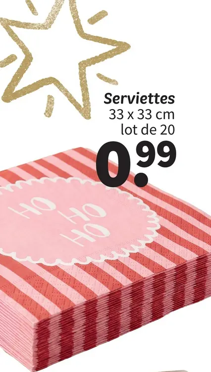 Offre: Serviettes