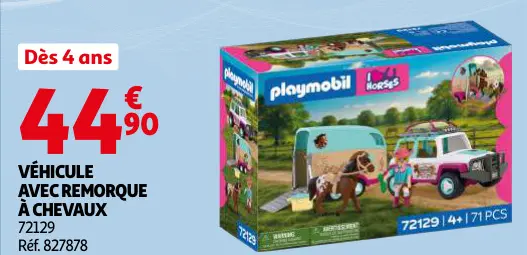 Offre: Véhicule avec remorque à chevaux