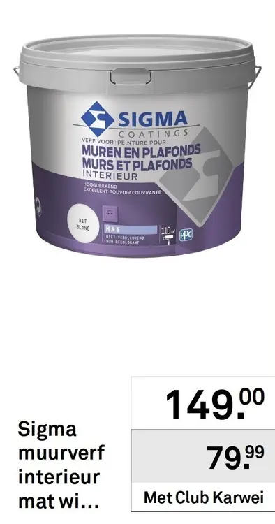 Aanbieding: Muurverf interieur mat wit