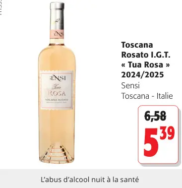 Offre: Toscana Rosato I.G.T. « Tua Rosa » 2024/2025