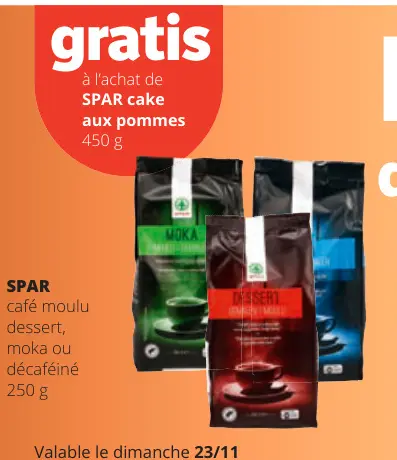 Offre: café moulu