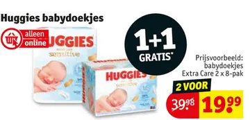 Aanbieding: Huggies babydoekjes