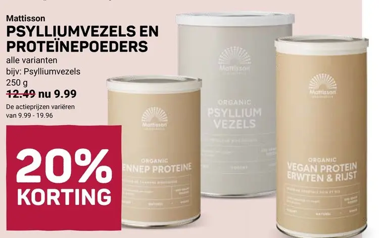 Aanbieding: Organic Psyllium Vezels