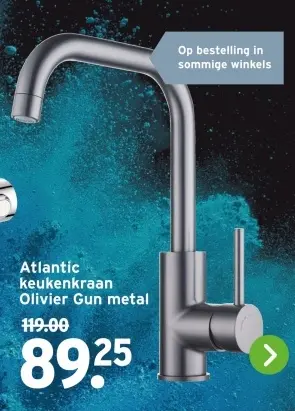 Aanbieding: keukenkraan Olivier Gun metal
