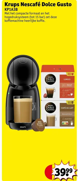Promotie: Nescafe Dolce Gusto KP1A3B