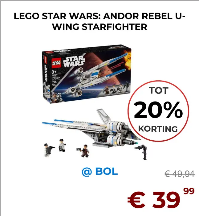 Aanbieding: Lego STAR WARS: andor rebel u-wing starfighter