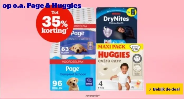 Aanbieding: Page & Huggies