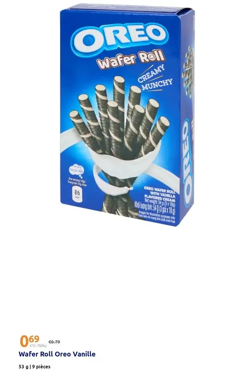 Offre: Wafer Roll Oreo Vanille