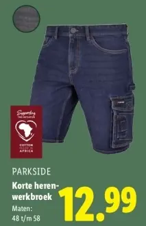 Aanbieding: Korte heren-werkbroek