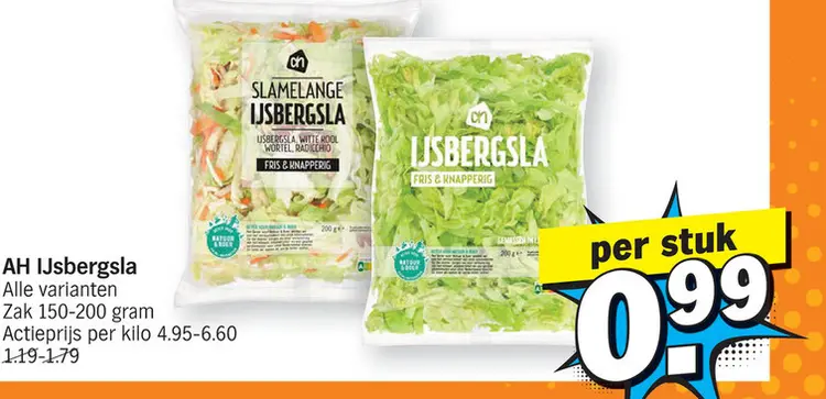 Aanbieding: IJsbergsla