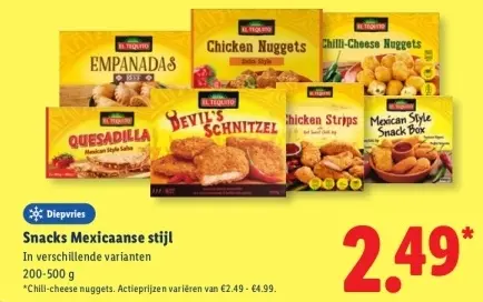 Aanbieding: Snacks Mexicaanse stijl