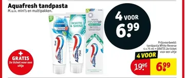 Aanbieding: Aquafresh tandpasta
