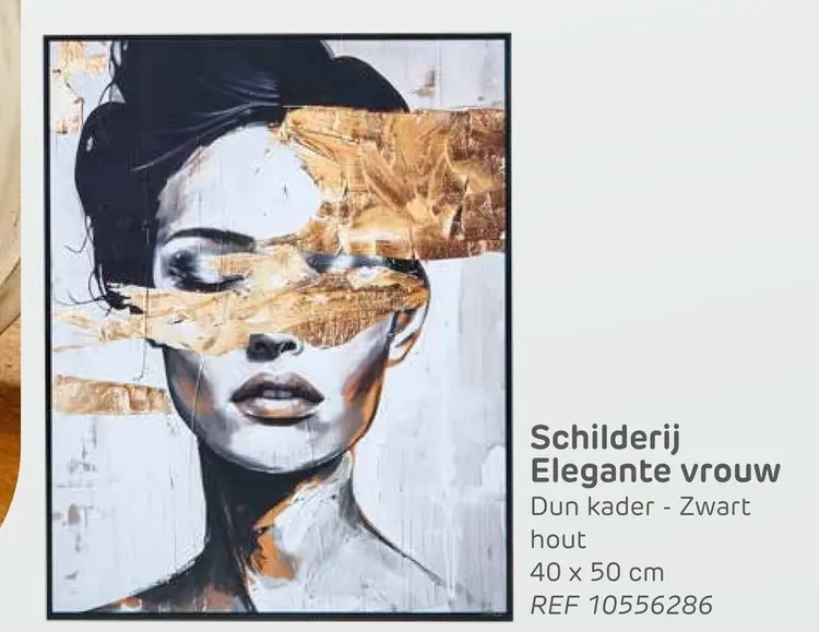 Promotie: Schilderij Elegante vrouw