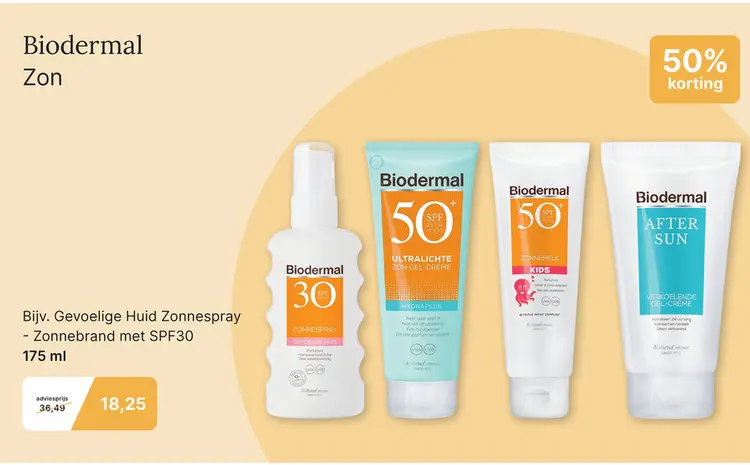 Aanbieding: Gevoelige Huid Zonnespray - Zonnebrand met SPF50