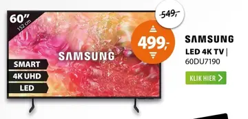 Aanbieding: Samsung led 4k tv
