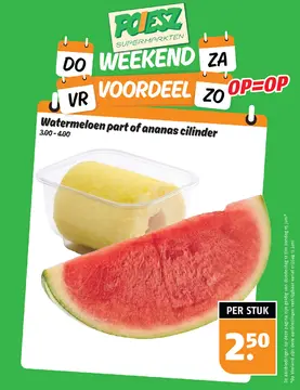 Aanbieding: Watermeloen part of ananas cilinder