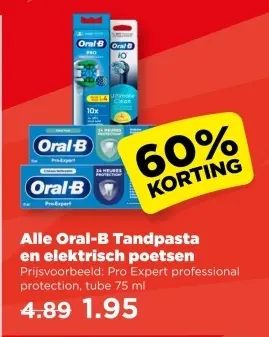 Alle Oral-B Tandpasta en elektrisch poetsen