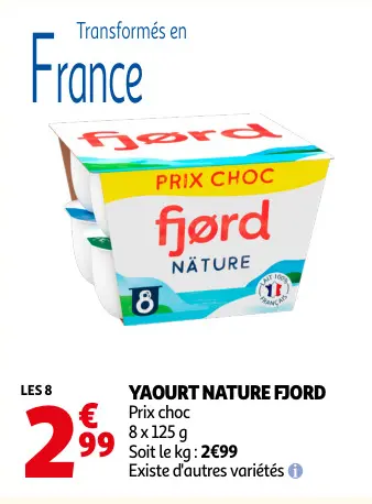 Promotie: Yaourt nature Fjord
