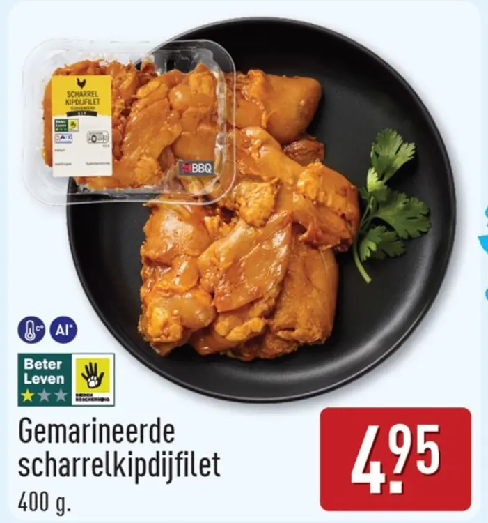 Aanbieding: Gemarineerde scharrelkipdijfilet