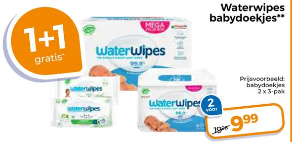Aanbieding: Waterwipes babydoekjes