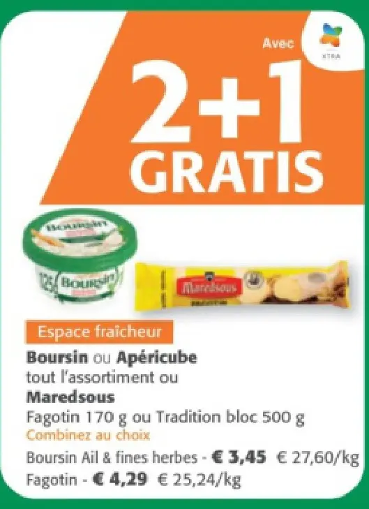Offre: Boursin Ail & fines herbes