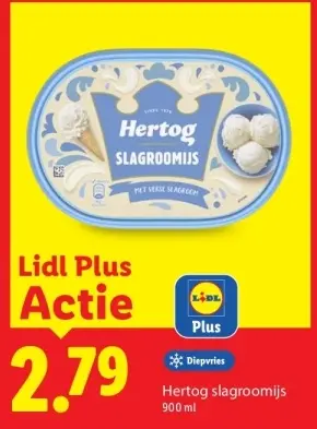 Aanbieding: Slagroomijs