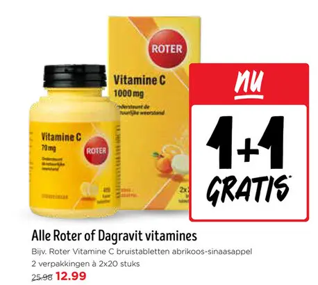Aanbieding: Alle Roter of Dagravit vitamines