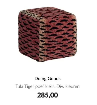 Aanbieding: Tula Tiger poef klein